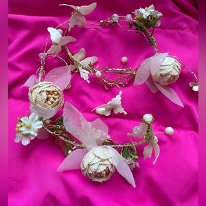 Set of 4 girls bridal headband for wedding or photo shoot